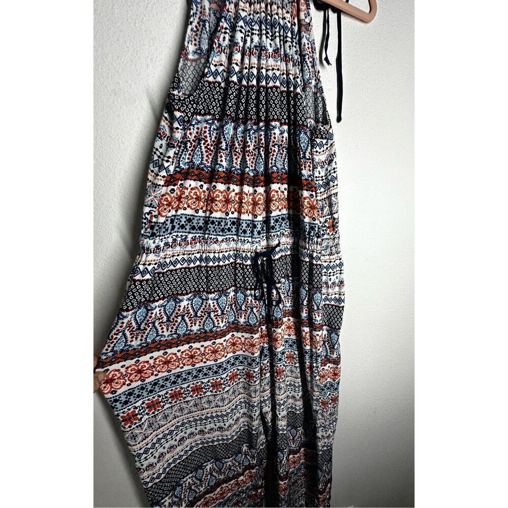Toxik Bohemian Jumpsuit Geometric Pattern Wide Le… - image 2